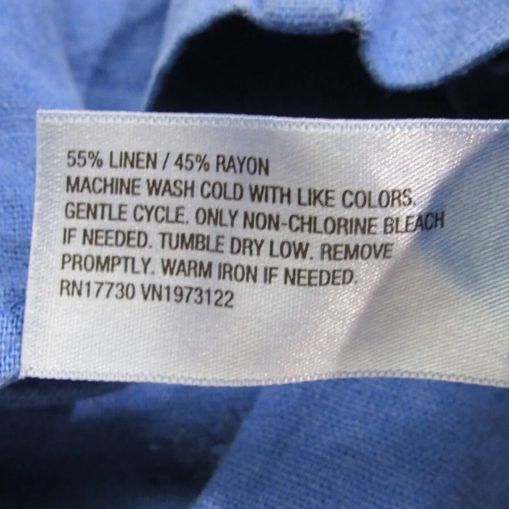 Universal Thread Blue Linen Sleeveless Jumpsuit Open Back XXL - Picture 6 of 6